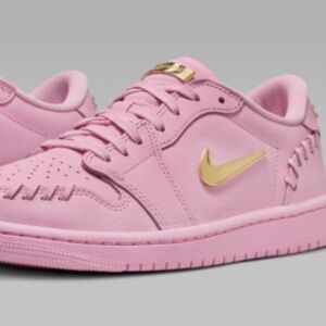 Nike Air Jordan 1 Low Mm Perfect Pink Metallic Gold